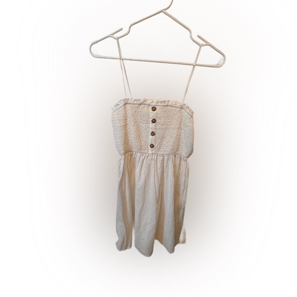 Baby doll dress, white and never worn.